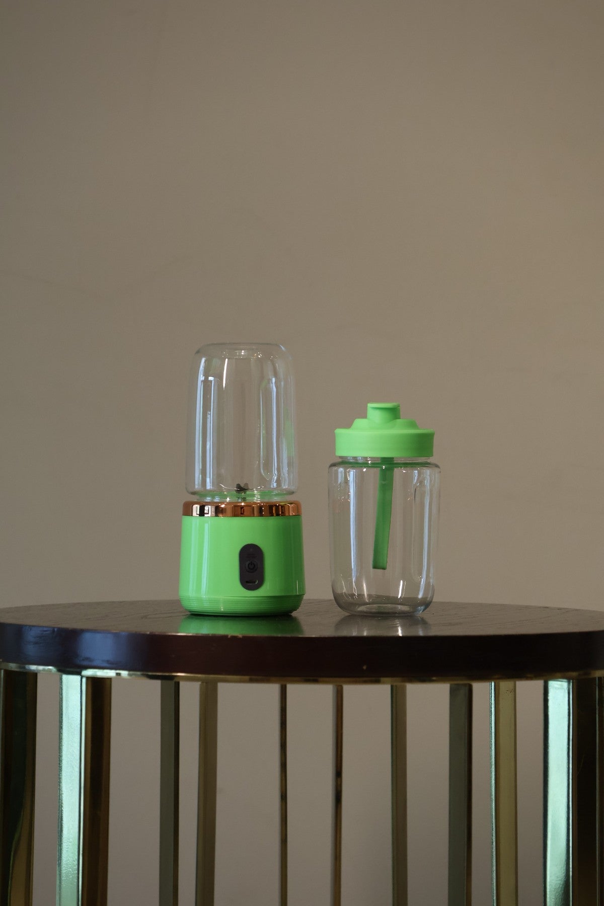 Portable juicer and tumbler product view from House of Finds product shoot