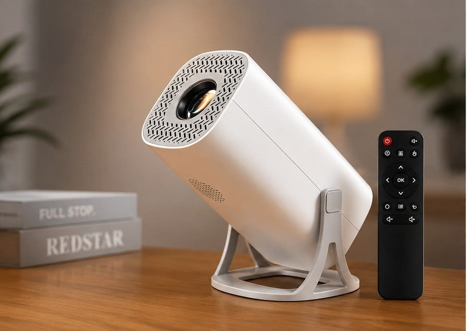 Smart portable projector with remote control