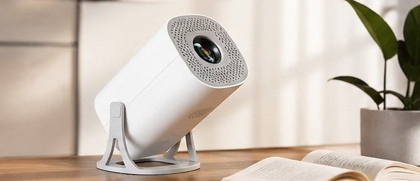 Smart portable projector on a desk